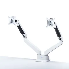 【新品】 サンワサプライ 水平垂直多関節液晶モニターアーム(2面・ホワイト) CR-LA1302WN2のサムネイル