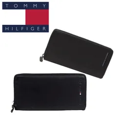 トミーヒルフィガー Tommy Hilfiger ウォレット 財布 長財布 31TL13X015 31TL13X025 小銭入れ付き ファスナー ファスナータイプ ブラック メンズ 小物 レザー 専用箱付き 新品 正規品 未使用品