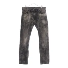 DIESEL INDUSTRY (ディーゼルインダストリー) THANAZ ウォッシュド加工 ジップフライ デニムパンツ グレー