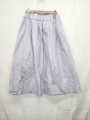 ◇ ⊂ green label relaxing UNITED ARROWS 膝下丈 ギャザー スカート 表記なし ラベンダー系 レディース E  【1506250013528】