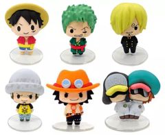 [중고] 트레이딩 피규어 전 6종 세트 [쵸코린 마스코트 ONE PIECE]