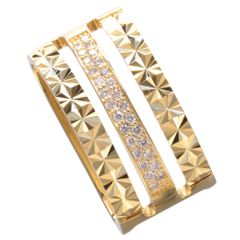 ペンダントトップ メンズ K18 18K 18金 イエローゴールド ダイヤモンド ペンダントヘッド 喜平用 スパークルカット ネックレスヘッド 刻印入り 鑑別書付き 大きめ シンプル プレゼント ギフト