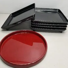 茶道具 四方膳 懐石膳 会席膳 五枚 NO501