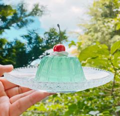 純喫茶　キラキラメロンゼリーのオブジェ　さくらんぼつき　リアルサイズ 4,300