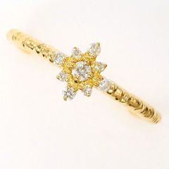 K18YG　リング　ring　指輪　10号　ダイヤ　0.09　総重量約1.9g