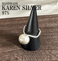 シルバーリング カレンシルバー カレン ハンドメイド エスニック #134