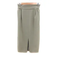 イエナ IENA タイトスカート ロング スリット 36 カーキ /MS