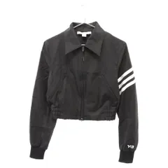 Y-3 (ワイスリー) 21AW Cropped Track Jacket ナイロンクロップド ジップアップジャケット ブラック レディース HG6110のサムネイル