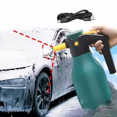 電動発泡スプレー 電動フォームガン 洗車 噴霧器 自動泡噴霧器 2L大容量 蓄圧式 洗車泡フォームガン 電動スプレー じょうろ USB充電式 家庭用泡噴霧器 園芸