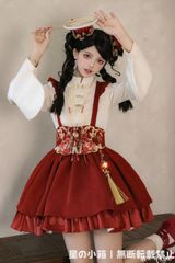 【極美品/付属品完備】Amavel 春花便りのお茶会 和風スカート（ピンク） 極美品／付属品完備】Amavel 春花便りのお茶会 和風スカート（グリーン