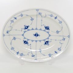 ブルーフルーテッド フルレース 36cmオーバル ディッシュ 1枚 廃盤希少