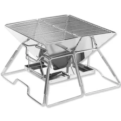【在庫処分】CARBABY バーベキューコンロ 焚き火台 アウトドアコンロ 折りたたみ BBQコンロ １台2役 2-4人用 灰受けケース付き 収納袋付