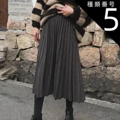 種類5：ブラック/M ロング丈 プリーツ スカート 秋冬スカート スカート プリーツスカート ロング ウエストゴム 伸縮性 かわいい 大人可愛い きれいめ シンプル カジュアル 大人 上品 おしゃれ 大人女子 こなれ感 ラブリー キュート ガーリー クール モ