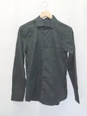 ◇ ●美品● Θ garsonwave ギャルソンウェーブ コットン100% 長袖 シャツ サイズL ブラック メンズ E  【1506180005860】のサムネイル