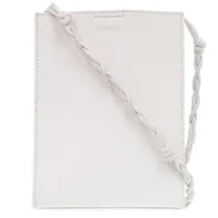 美品 ジルサンダー TANGLE SM タングル スモール JSPQ850173 レザー ホワイト ショルダーバッグ 白 0019 JIL SANDER