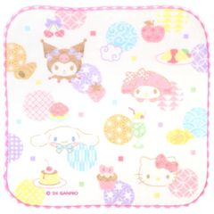 サンリオキャラクターズ プチタオル ミニタオル 綿100% ハンカチ 和みパステル サンリオ sanrio キャラクター