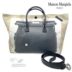 2673　Maison Margiela メゾンマルジェラ　トロンプルイユ5AC トートバッグ　ショルダーバッグ　2way　大容量　美品
