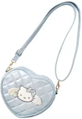 【中古】バッグ ハローキティ(エンジェル) キルティングハートポシェット ブルー 「サンリオキャラクターズ」
