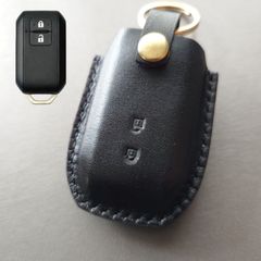 [送料無料]SUZUKI/スズキ/スマートキーケース/スマートキーカバー/ジムニー/ハスラー/本革/黒