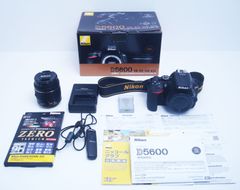 Nikon D5600 18-55 VR Kit AF-P DX NIKKOR 18-55mm f/3.5-5.6G VR レンズ付 リモートコードMC-DC2付 ニコン 2722S
