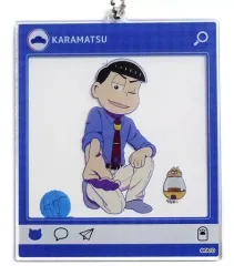 【中古】雑貨 カラ松 アクリルキーホルダー 「おそ松さんのWEBくじ 第9弾 おいでぼくらの子ネコちゃん」 D-2賞