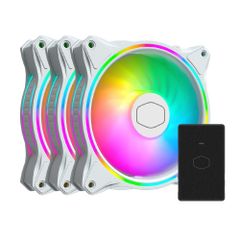 【新品未開封・未使用　メーカー保証2年間付き】CoolerMaster MasterFan MF120 Halo 3 in 1 White Edition