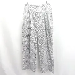 ◇ Θ URBAN RESEARCH DOORS アーバン リサーチ ドアーズ チェック柄 カジュアルパンツ サイズ38 グレー レディース E  【1503050008075】