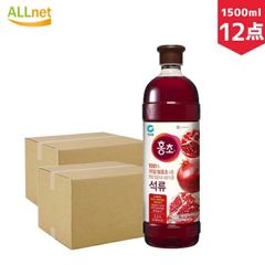 ホンチョ ざくろ酢 1500ml×12本(2BOX) むお酢 健康飲料 韓国飲み物 韓国食品 ホンチョ1.5L