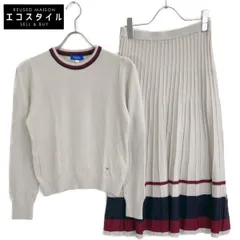 BLUE LABEL CRESTBRIDGE ブルーレーベルクレストブリッジ ベージュ ラインニットセットアップ 38