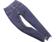Heather ヘザー ISKO ハイウエスト カットオフ スキニー デニムパンツ sizeXS/青 ■■ レディース