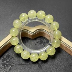 究極入手困難！！ロシアウラル産！イエローレムリアン水晶ブレスレット 