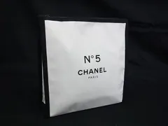 CHANEL シャネル N°5 キャンバス ポーチ 小物入れ マルチケース レディース メンズ ホワイト系×ブラック系 DK1952