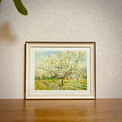 新品☆額縁付アートポスター☆フィンセント・ファン・ゴッホ☆Vincent van Gogh☆The White Orchard, 1888☆82