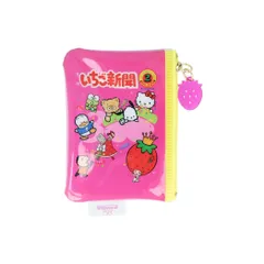 【メール便】サンリオキャラクターズ 平ポーチ ミニポーチ いちご新聞 1990s サンリオ サンスター文具 小物入れ キャラクター グッズ 