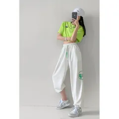 ☆ ホワイト ☆ M ☆ スウェットパンツ レディース カラーパンツ スウェットパンツ レディース イージーパンツ ジョガーパンツ スエットパンツ 長ズボン 部屋着 ロングパンツ パンツ カジュアルパンツ 練習着 ズボン ジョガー ゆったり 体型カバーのサムネイル