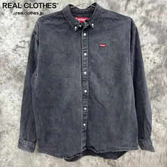 Supreme/シュプリーム【24SS】Small Box Shirt Washed Black/スモールボックスロゴ 長袖シャツ/M