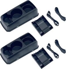 shymie 互換品 ドリンクホルダー 車 コンソールボックス ハイゼット カーゴ アトレー s700v ハスラー デッキバン パレットSW 後部座席 軽(ブラック)