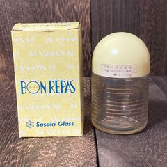佐々木硝子 BONREPAS ボンルパ レトロ Sasaki Glass 調味料入 塩 コショー DT79