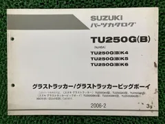 6版グラストラッカー/ビッグボーイ TU250Gパーツリスト&TU250G-K3S補足版NJ47Aネコポス発送 2025年最新Yahoo!オークション -tu250g(カタログ、パーツリスト