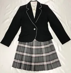 キャサリンコテージ　セレモニー　セットアップ　女の子　150  ジャケット　スカート　シャツ　3点　チェック　黒　ピンク　グレー　子供服　キッズ