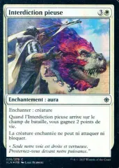 【中古】マジックザギャザリング [C]：【フランス語版】【FOIL】Pious Interdiction/崇高な阻止