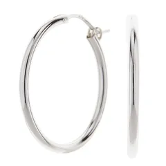 3センチフープピアス シルバー925製 輪っか リング ワンタッチ 簡単着脱 シンプル 30ミリ メタル ラウンド 中くらい レディース プレゼント用にも ギフト メール便 送料無料 プレゼント 秋冬 大人気