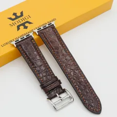 MODIGI アップルウォッチレザーベルト本革45mm 44mm 49mm 46mm 高級クロコダイルレザーバンド MODIGI Apple Watch レザーバンド 45mm 44mm 49mm