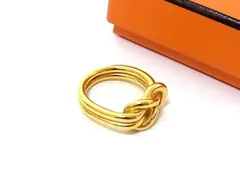 □極美品□ HERMES エルメス アタメ スカーフリング スカーフ留め