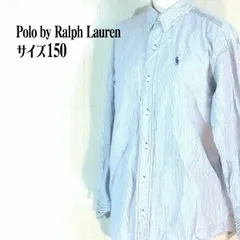 Polo by Ralph Lauren 長袖 ボタンダウン ストライプシャツ メンズ　150　ラルフローレン