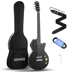Donner エレキギターレスポールタ イプDL-124黒美品 - メルカリ