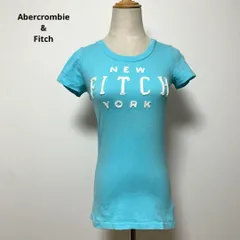 Abercrombie & Fitch アバクロ 水色 Tシャツ S コットン