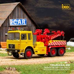 新品 IXO MODELS 1/43 MAN F8 レッカー車 ブルー 完成品ダイキャスト 