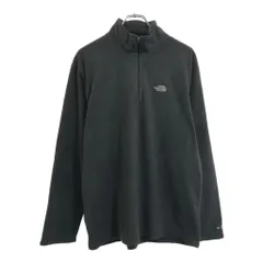 THE NORTH FACE ノースフェイス ハーフジップ フリースジャケット アウトドア ブラック(メンズ L)中古 古着 V2504
