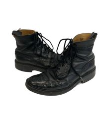 트리커스 Trickers MALTON D BLACK 몰튼 윙 팁 컨트리 부츠 MADE IN ENGLAND 잉글랜드제 영국제 M2508 맨즈 구두 부츠 컨트리 블랙 UK7 1/2 101sh-2215